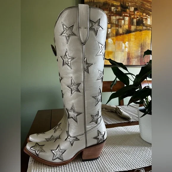 NWT Originally $350 Ariat Casanova Star X Toe Western Boot in Pearl Size 7 - Picture 8 of 13